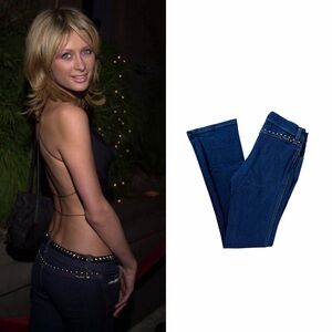 Low Rise Studded Contour Bootcut Jeans As Seen On Paris Hilton